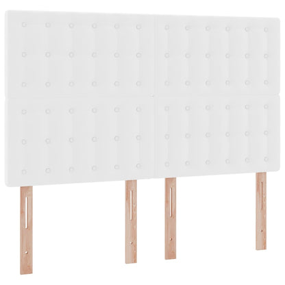 Opslag bed met matras met opslag Puur Wit 140 x 190 cm Nep Leer
