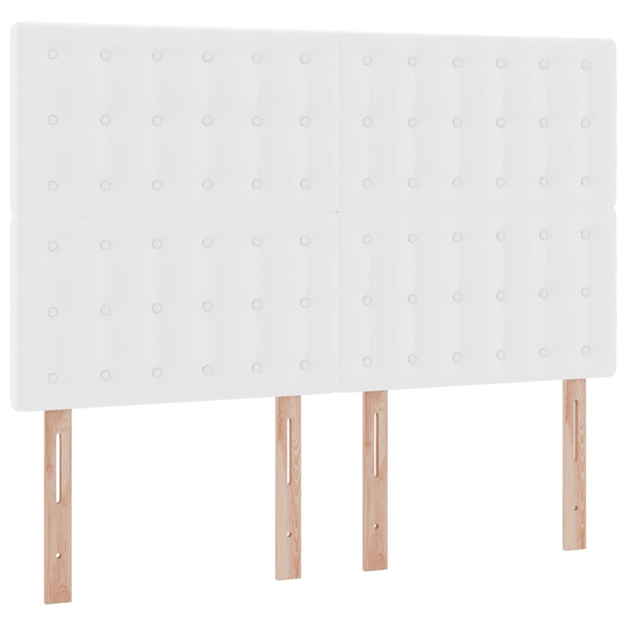 Opslag bed met matras met opslag Puur Wit 140 x 190 cm Nep Leer