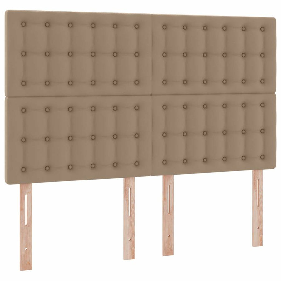 Opslag bed met matras Cappuccino 140 x 190 cm Nep Leer