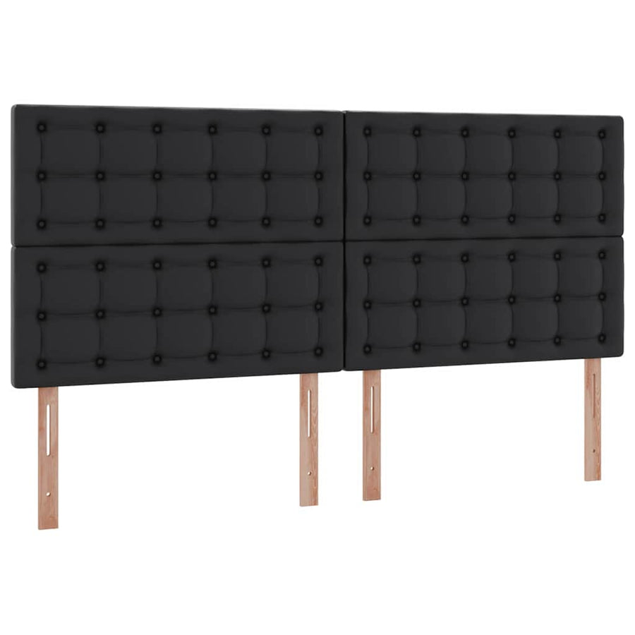 Opslag bed met matras met opslag Zwart 200 x 200 cm Nep Leer