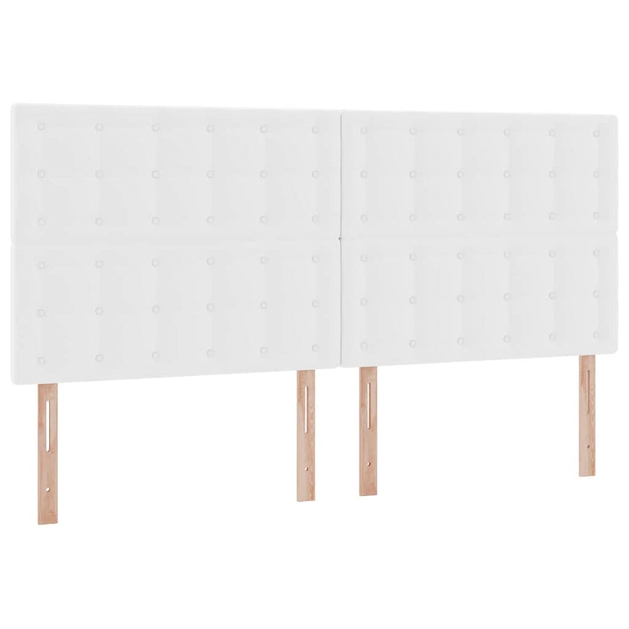 Opslag bed met matras met opslag Puur Wit 200 x 200 cm Nep Leer