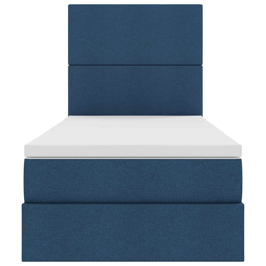 Opslag bed met matras met matras Blauw 90 x 190 cm Polyester
