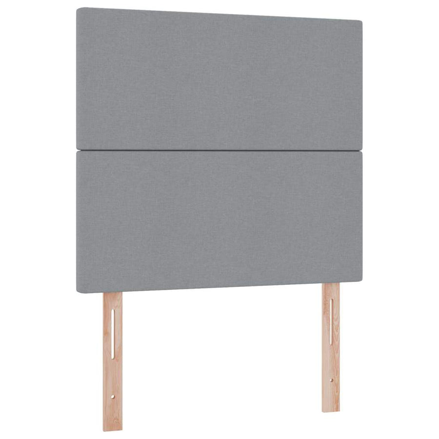 Opslag bed met matras Lichtgrijs 90 x 200 cm Polyester