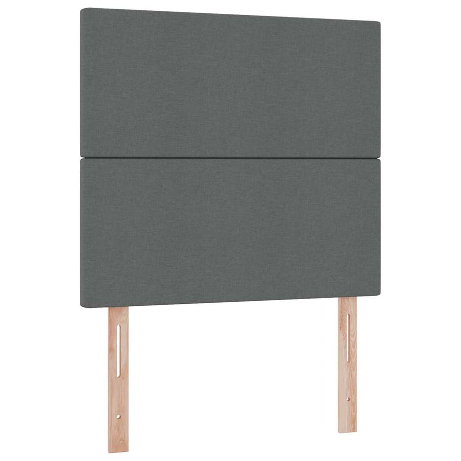 Opslag bed met matras Donkergrijs 100 x 200 cm Polyester