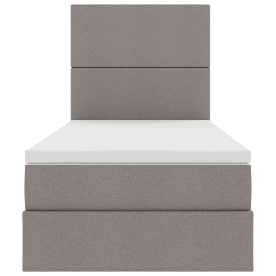 Opslag bed met matras met matras Taupe 100 x 200 cm Polyester