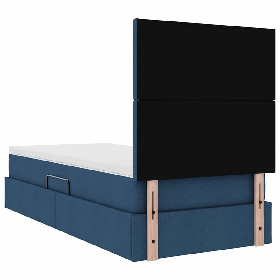 Opslag bed met matras met matras Blauw 100 x 200 cm Polyester