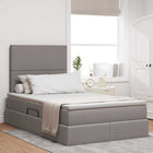 Opbergbed 120x200 cm taupe met matras