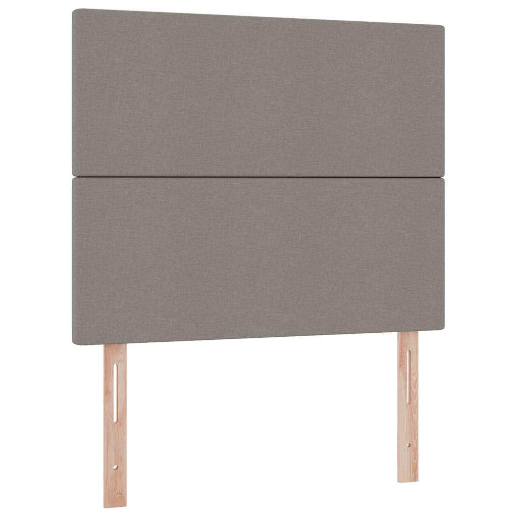 Opslag bed met matras met opslag Taupe 120 x 200 cm Nep Leer