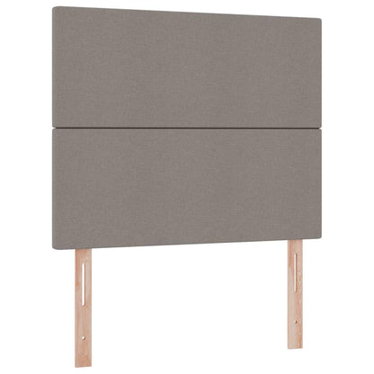 Opslag bed met matras met opslag Taupe 120 x 200 cm Nep Leer