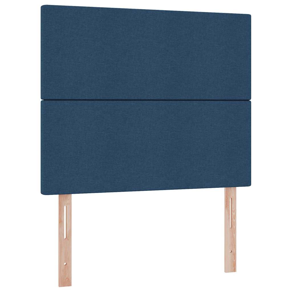 Opslag bed met matras met opslag Blauw 120 x 200 cm Nep Leer