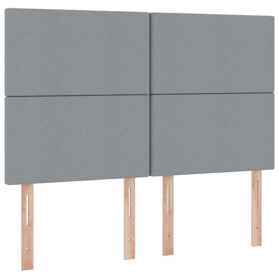 Opslag bed met matras Lichtgrijs 140 x 190 cm Nep Leer