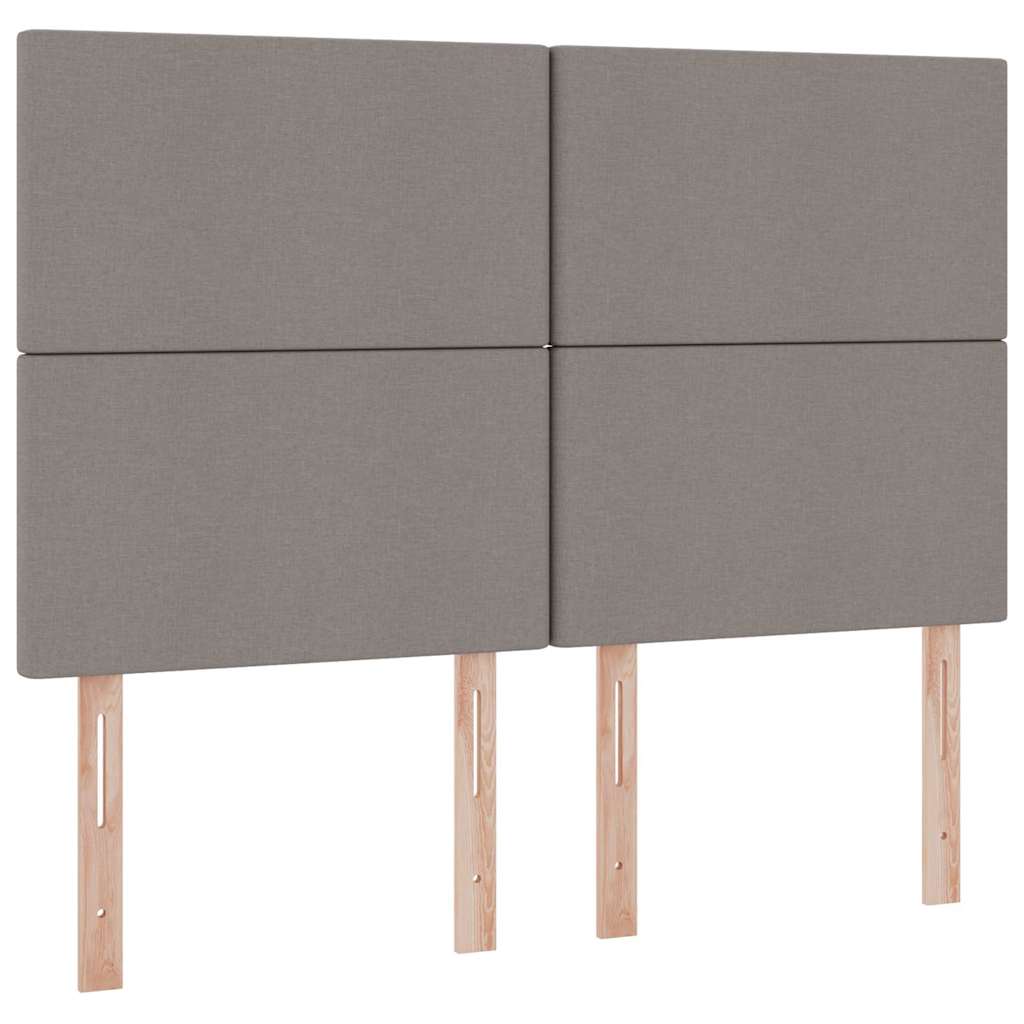 Opslag bed met matras met opslag Taupe 140 x 200 cm Nep Leer