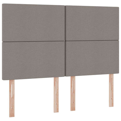Opslag bed met matras met opslag Taupe 140 x 200 cm Nep Leer