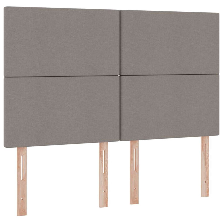 Opslag bed met matras met opslag Taupe 140 x 200 cm Nep Leer
