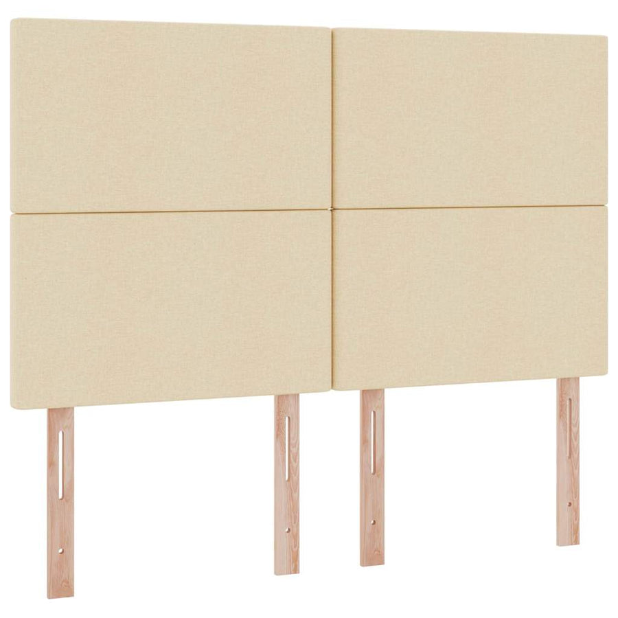 Opslag bed met matras met opslag Crème 140 x 200 cm Nep Leer