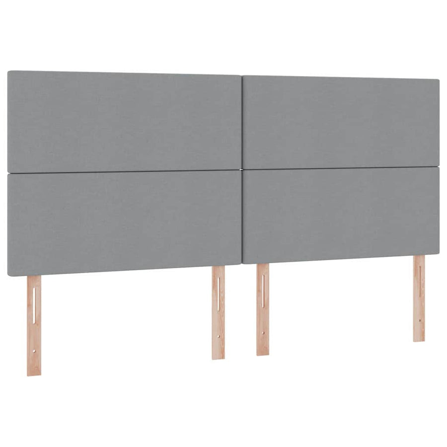 Opslag bed met matras Lichtgrijs 200 x 200 cm Nep Leer
