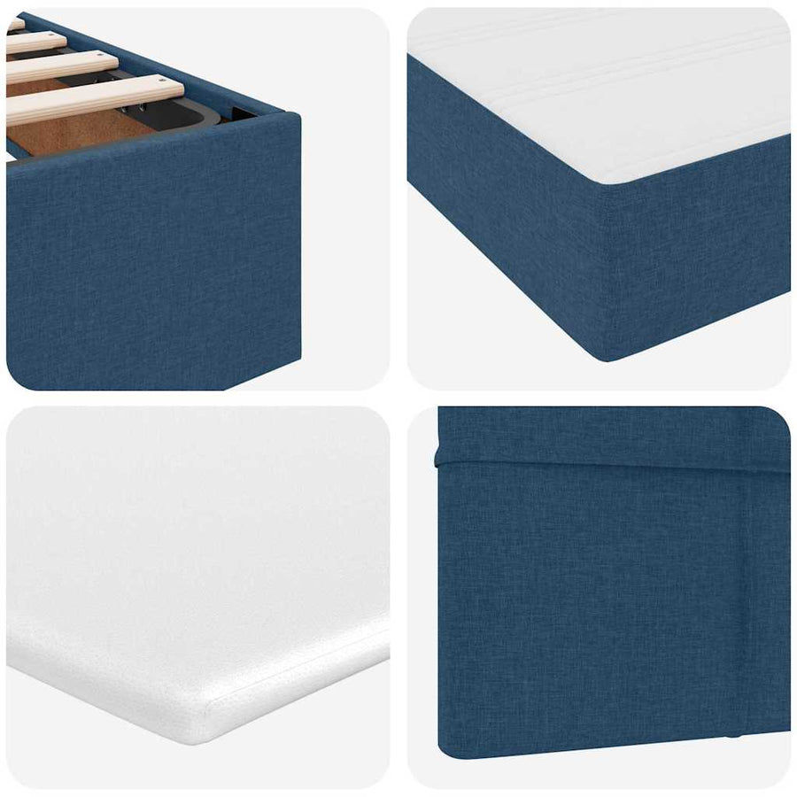 Opslag bed met matras met matras Blauw 100 x 200 cm Polyester