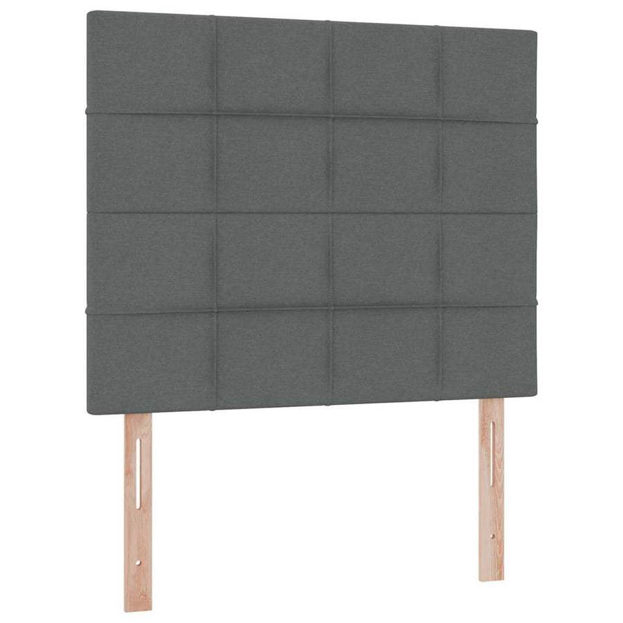 Opslag bed met matras Donkergrijs 120 x 190 cm Nep Leer