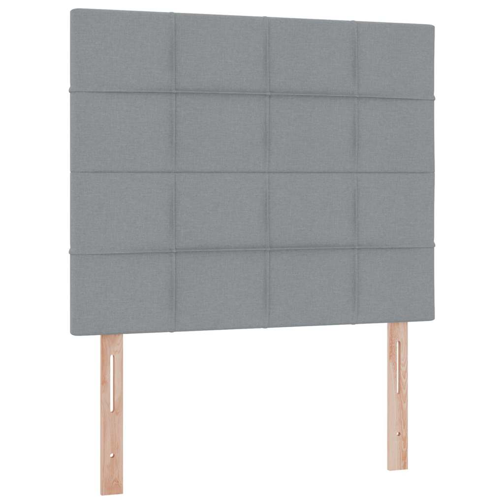 Opslag bed met matras Lichtgrijs 120 x 200 cm Nep Leer