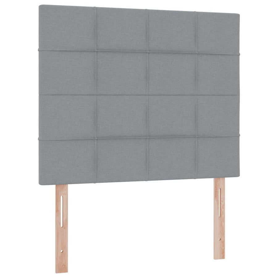 Opslag bed met matras Lichtgrijs 120 x 200 cm Nep Leer