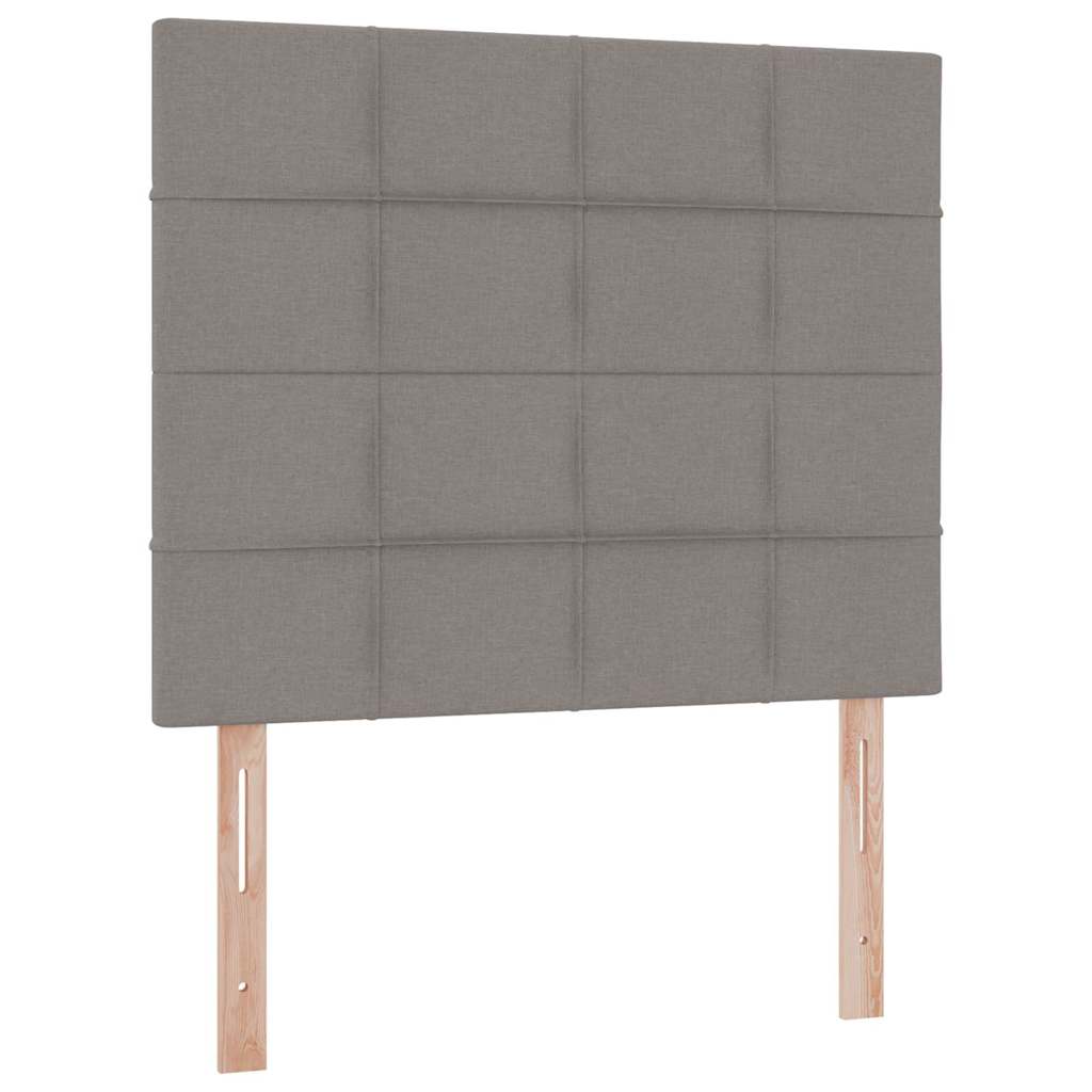 Opslag bed met matras met opslag Taupe 120 x 200 cm Nep Leer