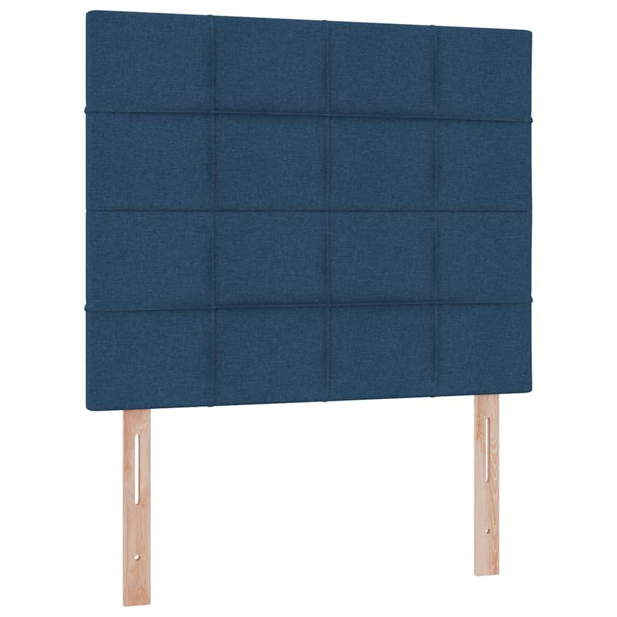 Opslag bed met matras met opslag Blauw 120 x 200 cm Nep Leer