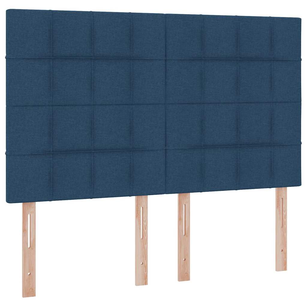 Opslag bed met matras met opslag Blauw 140 x 190 cm Nep Leer