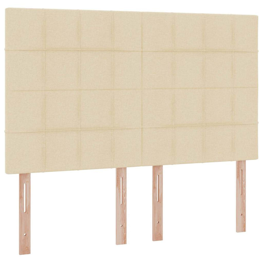 Opslag bed met matras met opslag Crème 140 x 200 cm Nep Leer