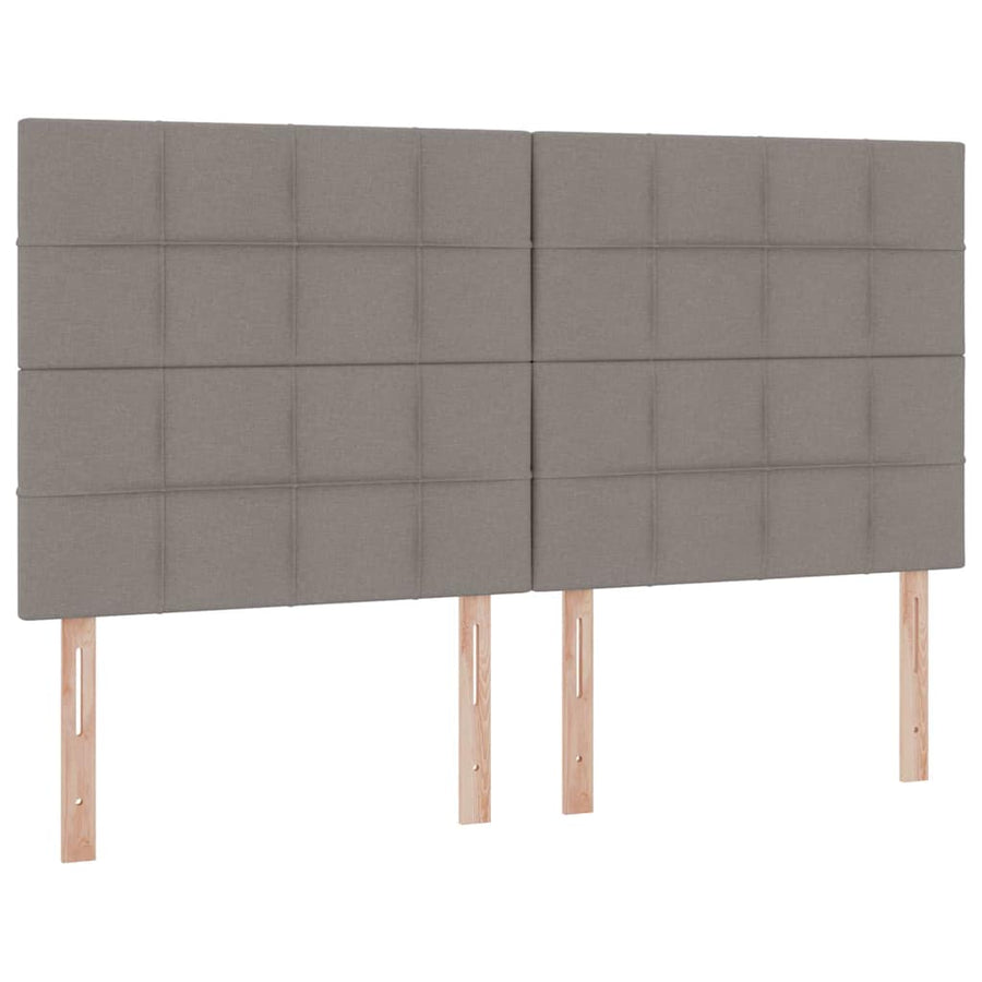 Opslag Bed Met Matras Met Matras Polyester Taupe 160 x 200 cm Blok met vierkantjes