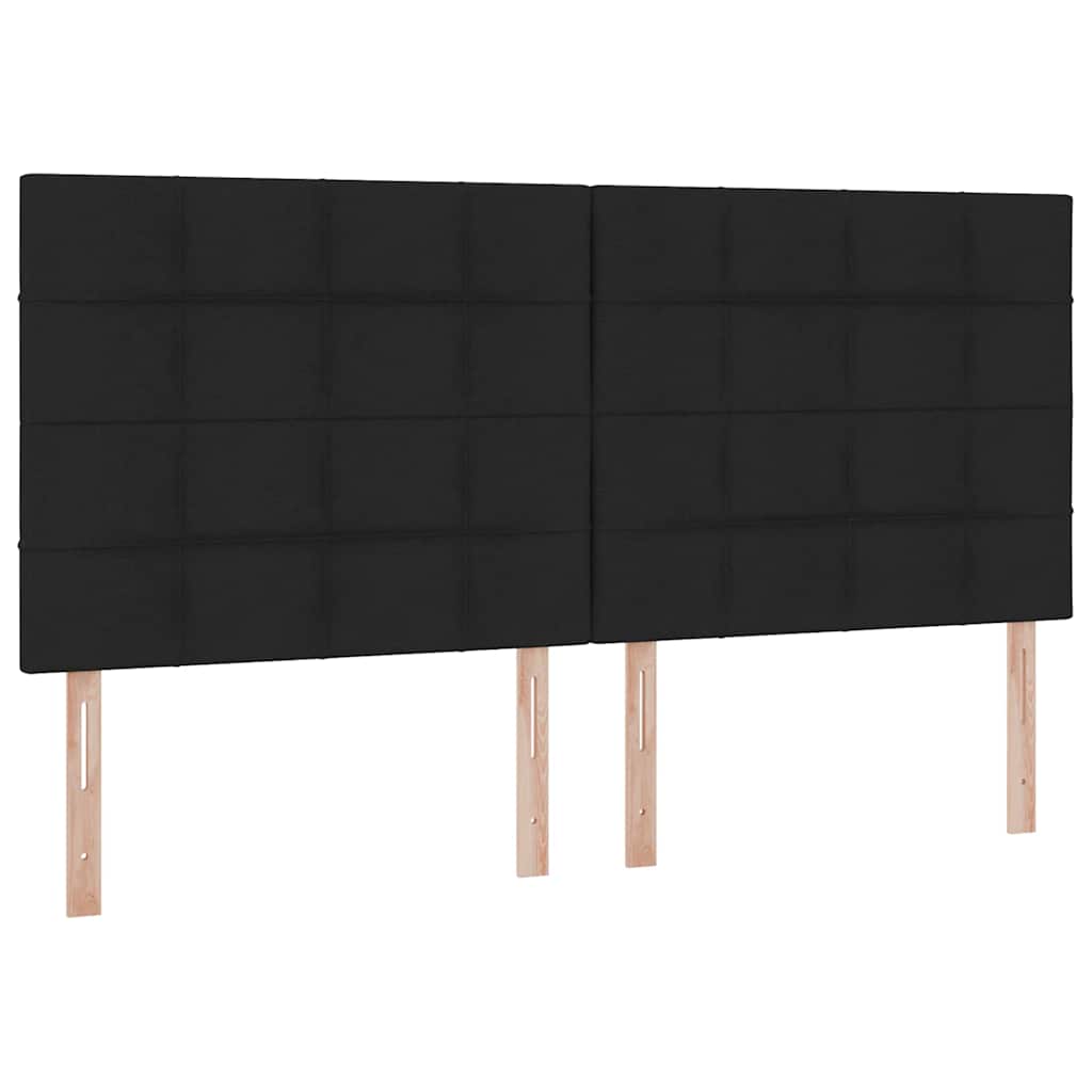 Opslag bed met matras met opslag Zwart 200 x 200 cm Nep Leer