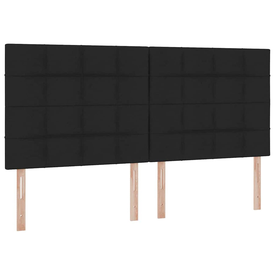 Opslag bed met matras met opslag Zwart 200 x 200 cm Nep Leer