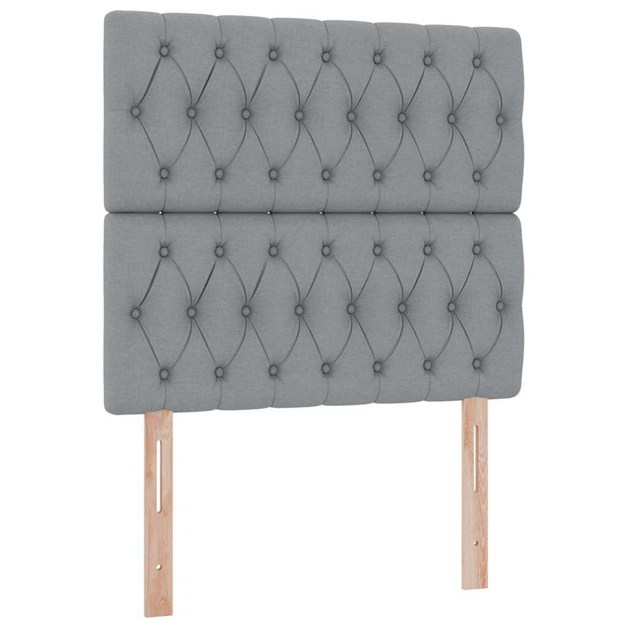 Opslag bed met matras Lichtgrijs 90 x 200 cm Polyester