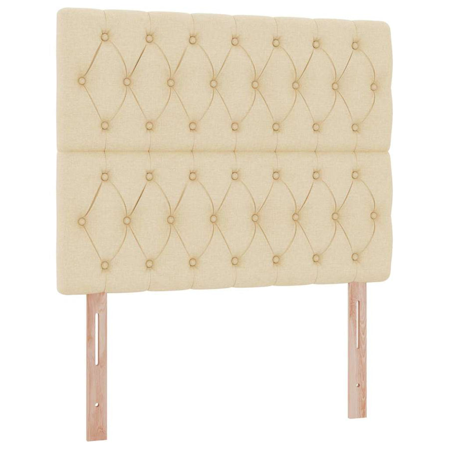 Opslag bed met matras met matras Crème 120 x 190 cm Stof
