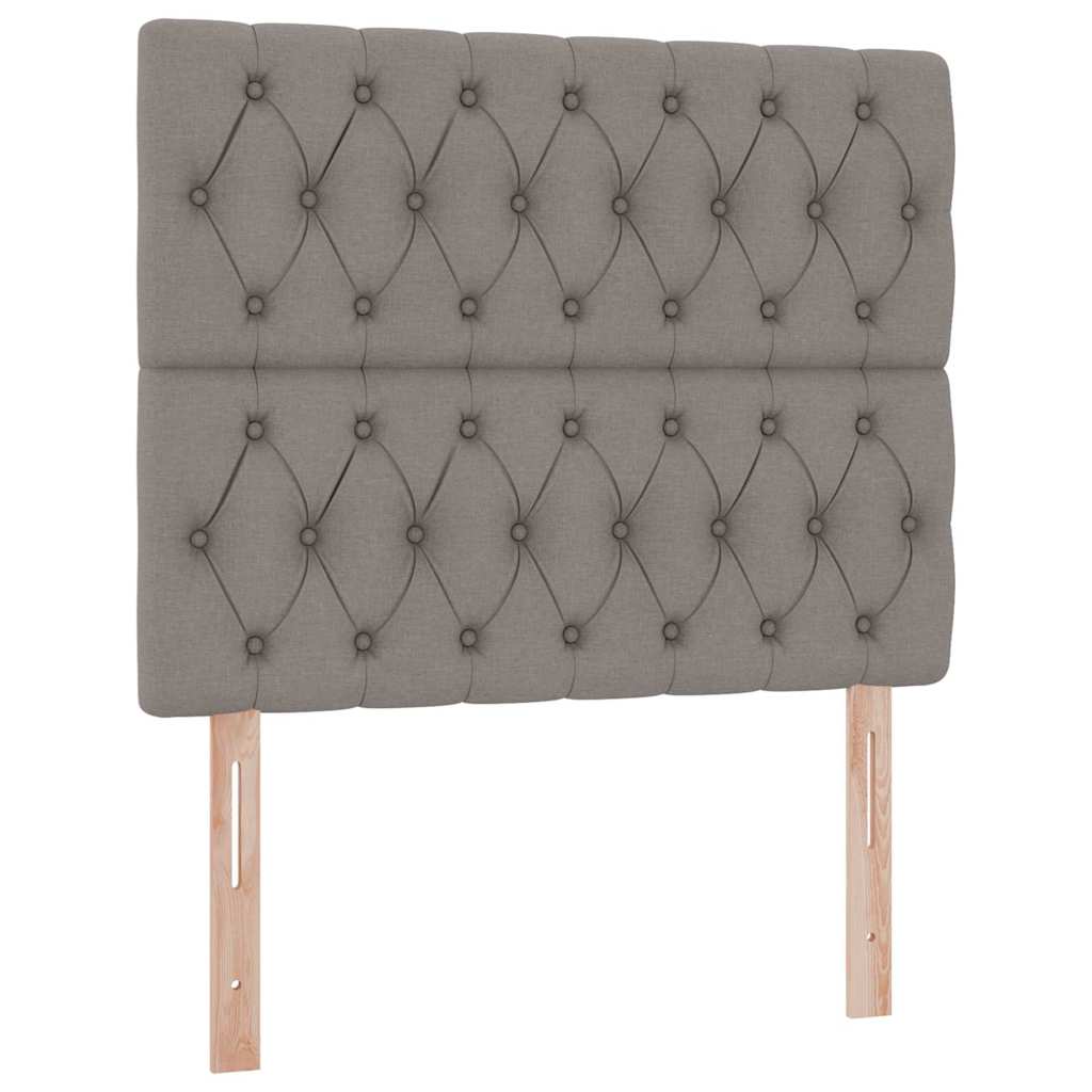Opslag bed met matras met opslag Taupe 120 x 200 cm Nep Leer
