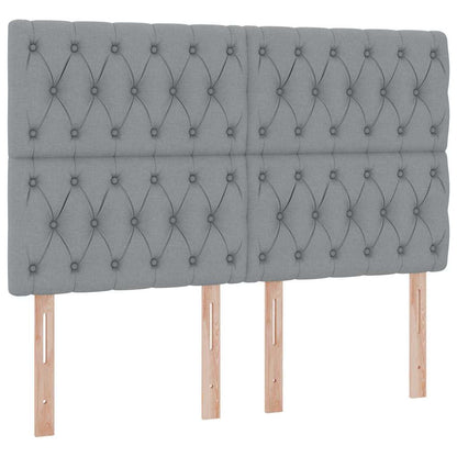 Opslag bed met matras Lichtgrijs 140 x 190 cm Nep Leer