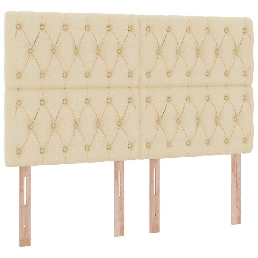 Opslag bed met matras met opslag Crème 140 x 190 cm Nep Leer