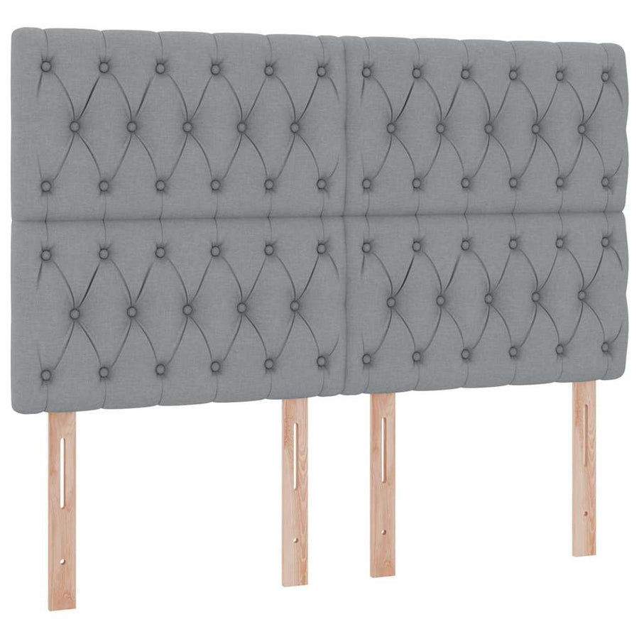 Opslag bed met matras Lichtgrijs 140 x 200 cm Nep Leer