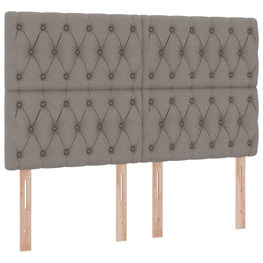 Opslag bed met matras met opslag Taupe 140 x 200 cm Nep Leer