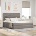 Opslag bed met matras met matras Taupe 160 x 200 cm Polyester