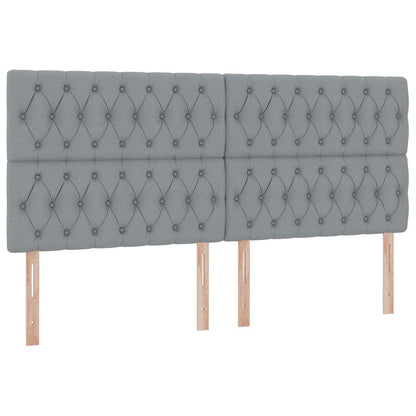 Opslag bed met matras Lichtgrijs 200 x 200 cm Nep Leer