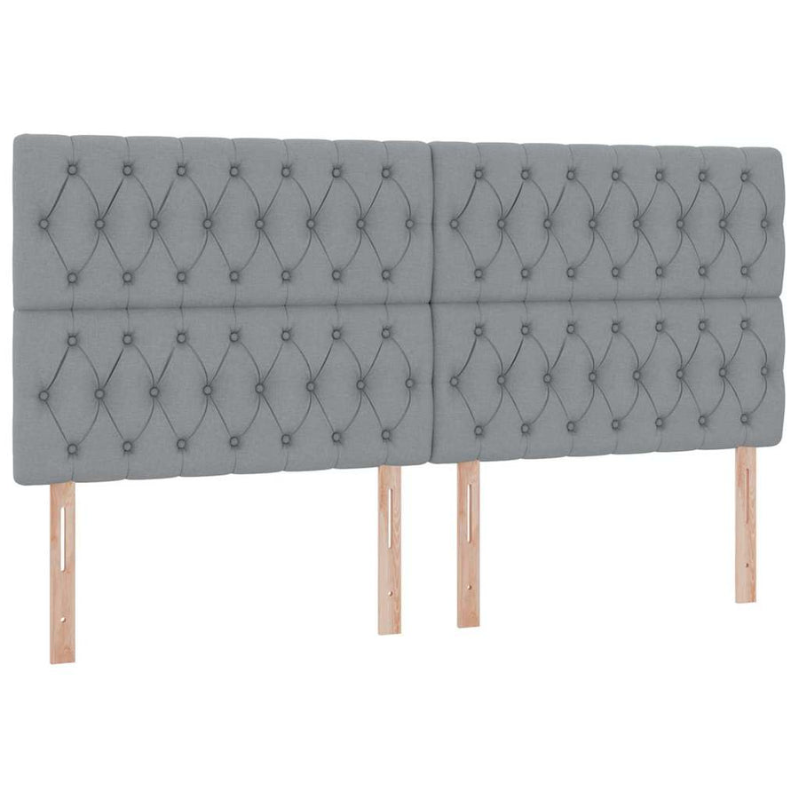Opslag bed met matras Lichtgrijs 200 x 200 cm Nep Leer