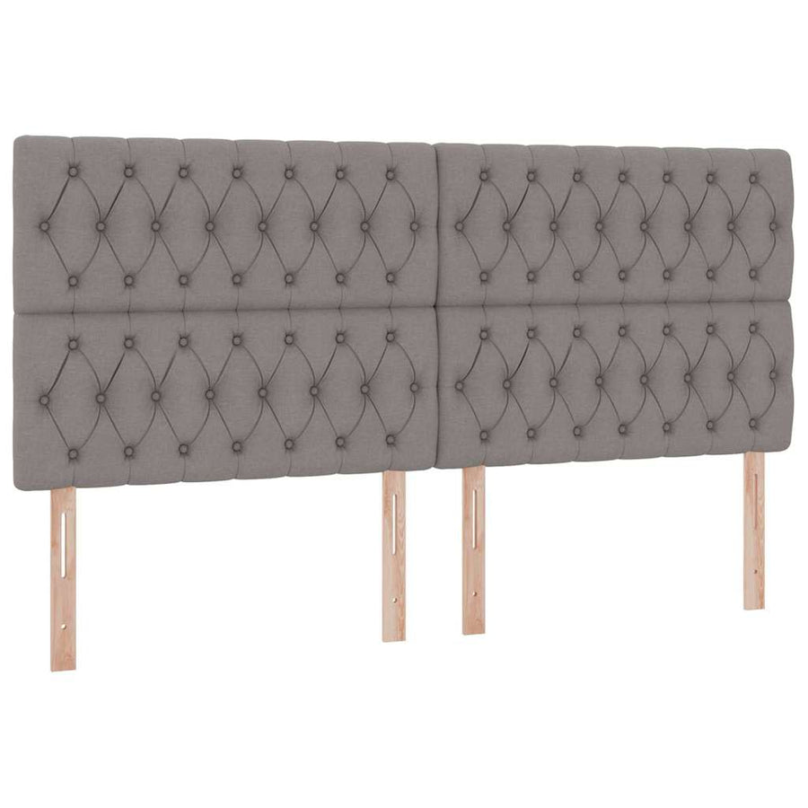 Opslag bed met matras met opslag Taupe 200 x 200 cm Nep Leer