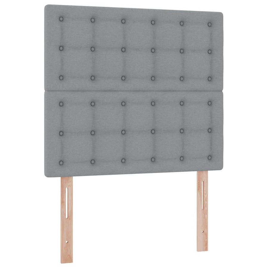 Opslag bed met matras Lichtgrijs 90 x 190 cm Polyester