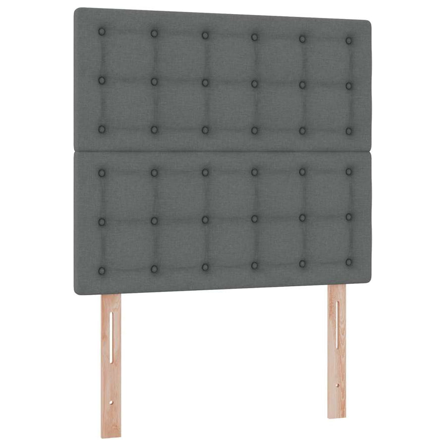 Opslag bed met matras Donkergrijs 90 x 190 cm Polyester