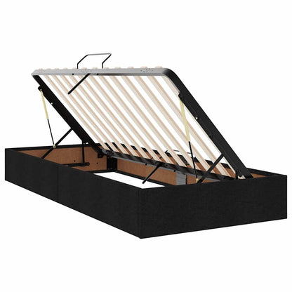 Opslag bed met matras met matras Zwart 100 x 200 cm Polyester