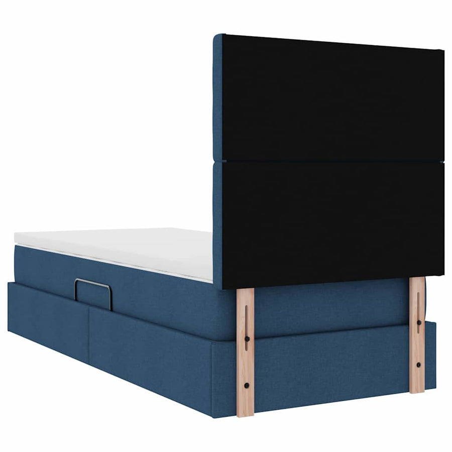 Opslag bed met matras met matras Blauw 100 x 200 cm Polyester