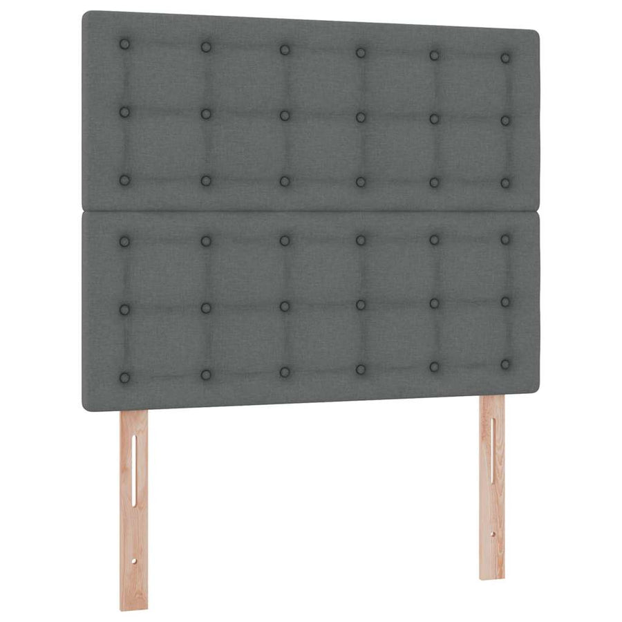 Opslag bed met matras Donkergrijs 120 x 200 cm Nep Leer