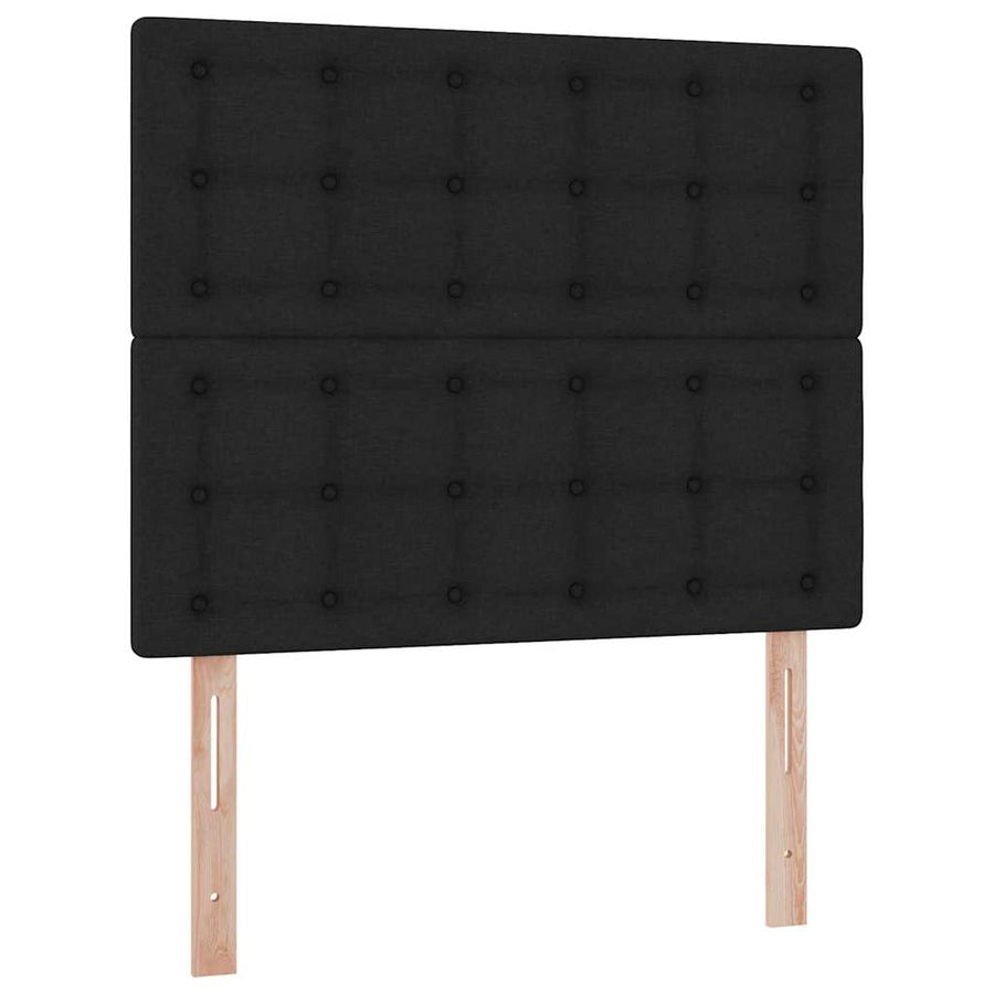 Opslag bed met matras met opslag Zwart 120 x 200 cm Nep Leer