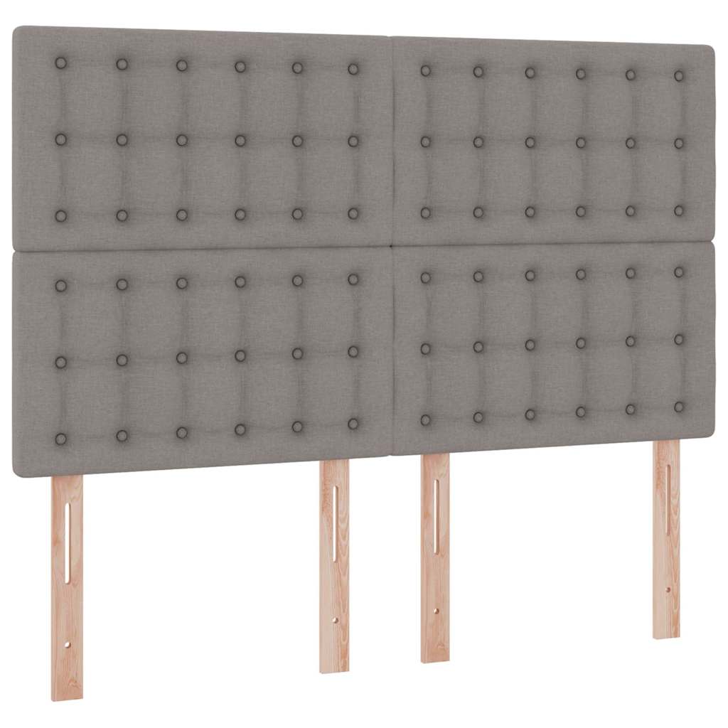 Opslag bed met matras met opslag Taupe 140 x 200 cm Nep Leer