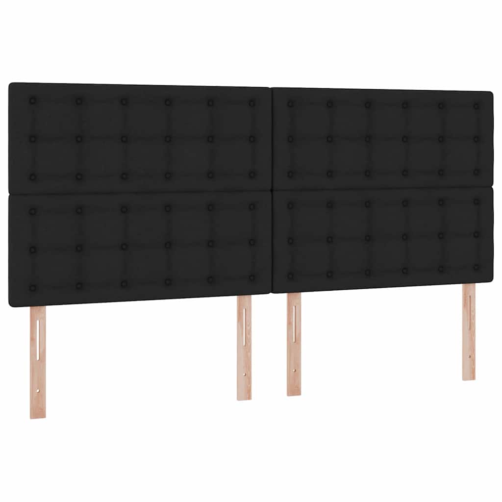 Opslag bed met matras met opslag Zwart 200 x 200 cm Nep Leer